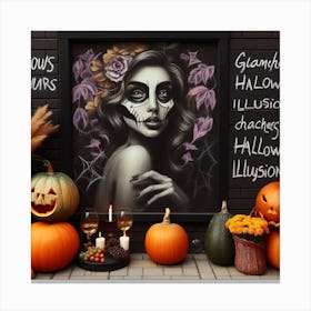 Halloween Painting Canvas Print