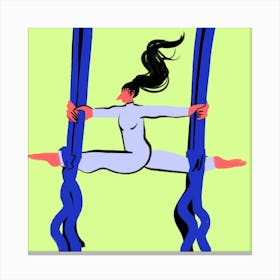 Aero Gymnastics Square Canvas Print