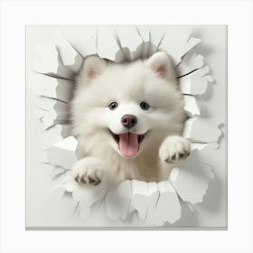 Samoyed Dog Canvas Print