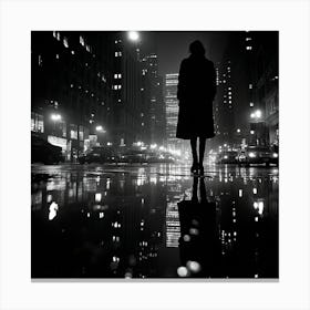 Night In New York City Canvas Print