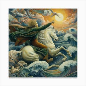 Lord Of The Waves Canvas Print