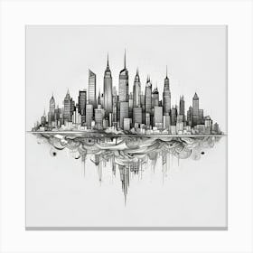 New York City Skyline 102 Canvas Print