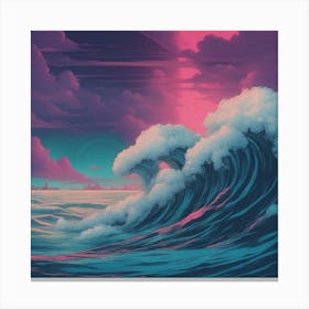 Wave In The Sky Canvas Print