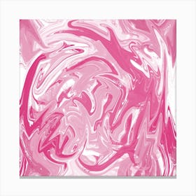 Marble Painting Texture Pattern Pink Canvas Print