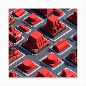 Red City Canvas Print