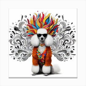 Poodle S Costume Extravaganza Canvas Print