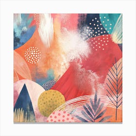 Abstract Watercolor Painting Canvas Print