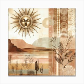 Desert Sun Canvas Print