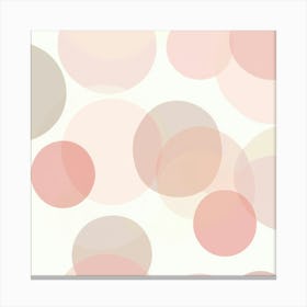 Pink Circles.Generated AI. Wall Art Print Canvas Print