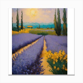 Lavender Field 1 Canvas Print