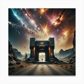 Space Gate Canvas Print