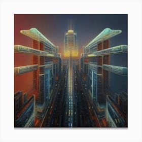 Fly high City tripp Canvas Print