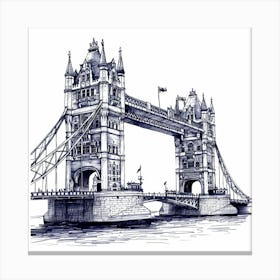 Tower Bridge London Canvas Print