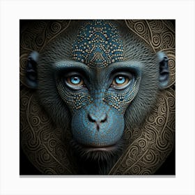 Blue Monkey in Animal kingdom Canvas Print