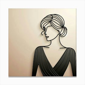 A sophisticated lady 3 Canvas Print