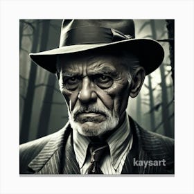 Old Man In The Woods Canvas Print
