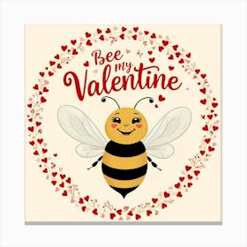 Leonardo Phoenix 09 A Whimsical Illustration Of A Smiling Bee 3 Canvas Print