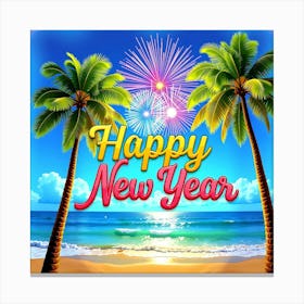 Happy New Year 36 Canvas Print