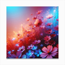 Abstract Flowers - Abstract Stock Videos & Royalty-Free Footage Canvas Print