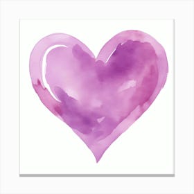 Watercolor Heart 3 Canvas Print