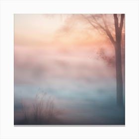 Misty Sunrise Canvas Print