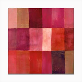 Pink Squares Canvas Print