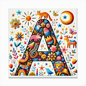 Letter A 1 Canvas Print