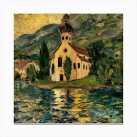 Kirche In Cassone, Gustav Klimt 20 Canvas Print