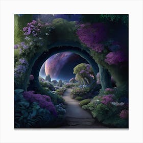 Tunnel In The Forest 1 Canvas Print