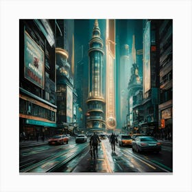 Futuristic City 29 Canvas Print
