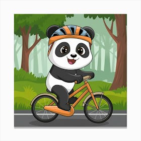 An Illustration Of A Cute Panda Riding A Yjdhg Lusl6vc5mcrj5mpw Wqduc87ormohyqyyq7q7vq Canvas Print