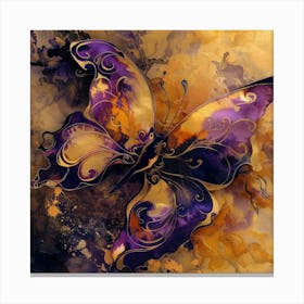 Purple Butterfly 1 Canvas Print