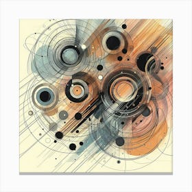 Abstract Circles Canvas Print 6 Canvas Print