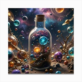 Space In A Bottle Canvas Print