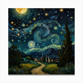 Starry Night 18 Canvas Print