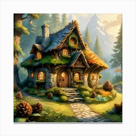 Fairy Cone Cottage #2 Canvas Print