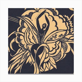Flower Dancer Yellow Canvas Print