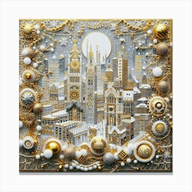 Christmas City 4 Canvas Print