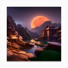 Asian Village Canvas Print