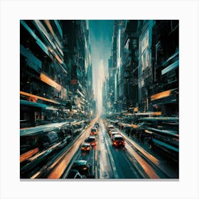 Futuristic City 151 Canvas Print