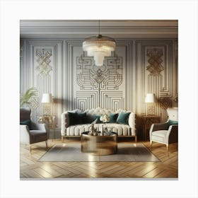 Deco Living Room 32 Canvas Print