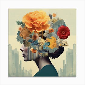 Flower Flower, Girl Power Canvas Print