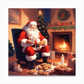 Christmas Santa 13 Canvas Print