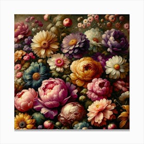 Flowers In A Vase Canvas Print