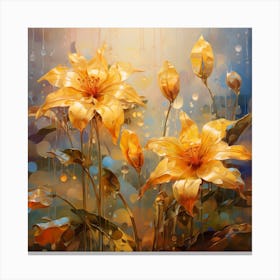 Yellow Lilies Canvas Print