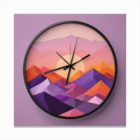 Triangle Geometric Clock Booble Marble Clock Frida Kahlo Clock Prismfold Clock Karma That Goes Around, Comes Around Circle Quote Clock Lucky Cat Clock (83) Canvas Print