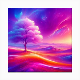 Tree In The Sky 53 Canvas Print