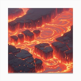 Lava Flow 26 Canvas Print