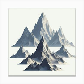 Mountain Ranges Canvas Print