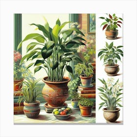 Potted Plants 1 Canvas Print